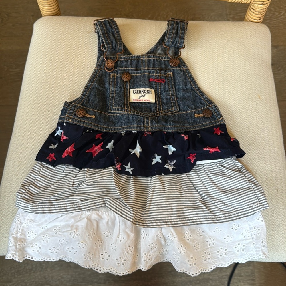 OSHKOSH GIRL OVERALL DRESS FOR BABY GIRL